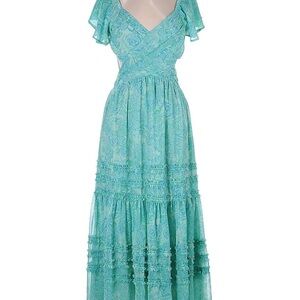 Elegant Teal Maxi Dress